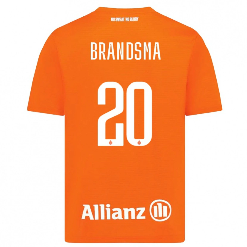 Danxen Mulher Ilke Brandsma #20 Laranja Branco Camisola Guarda-Redes 2025/26 Camisa Brasil