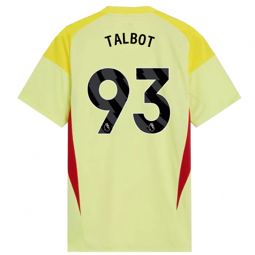 Danxen Mulher Jack Talbot #93 Amarelo Vermelho Preto Camisola Guarda-Redes 2025/26 Camisa Brasil