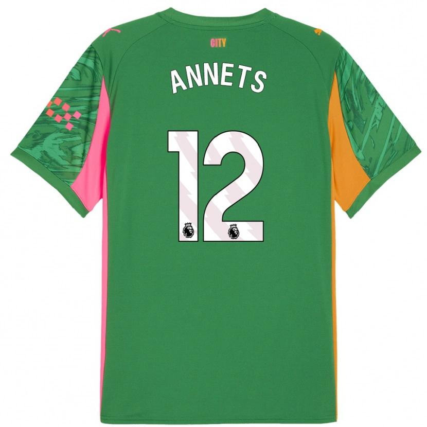 Danxen Mulher Eve Annets #12 Verde Laranja Camisola Guarda-Redes 2025/26 Camisa Brasil