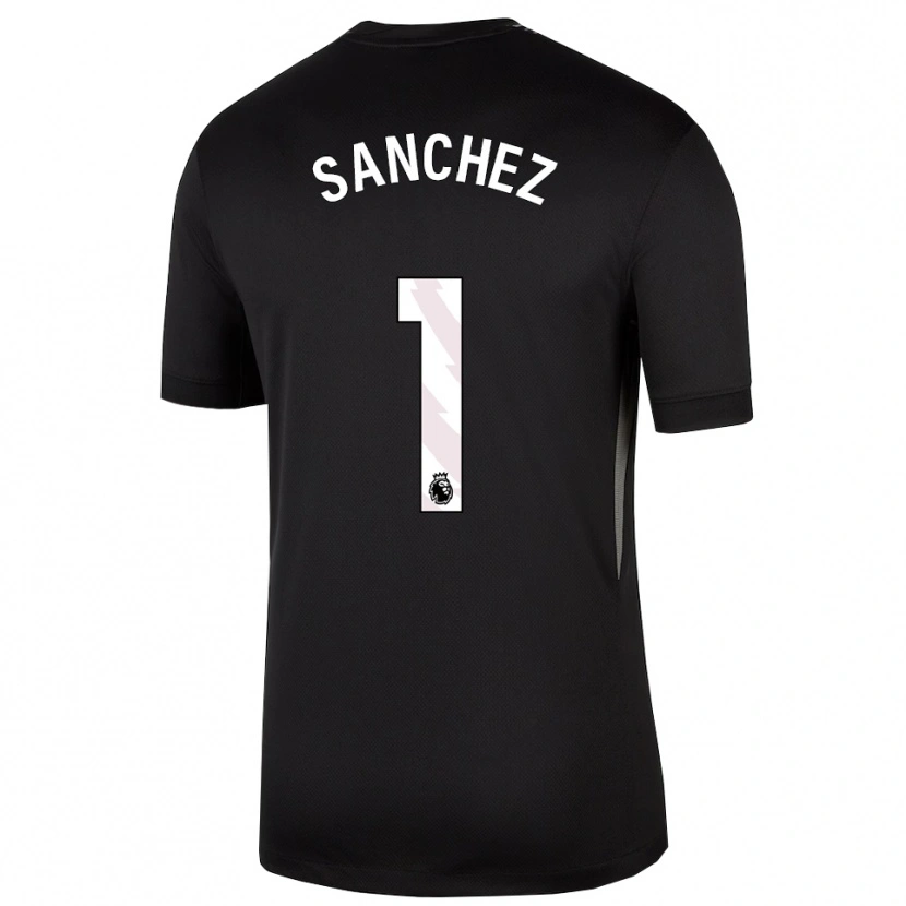 Danxen Mulher Robert Sánchez #1 Preto Branco Camisola Guarda-Redes 2025/26 Camisa Brasil