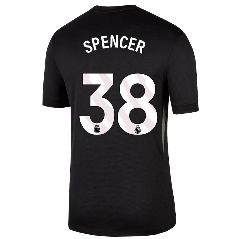 Danxen Mulher Becky Spencer #38 Preto Branco Camisola Guarda-Redes 2025/26 Camisa Brasil