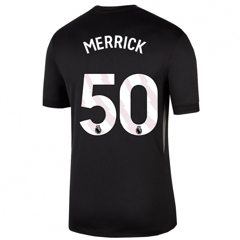 Danxen Mulher Max Merrick #50 Preto Branco Camisola Guarda-Redes 2025/26 Camisa Brasil