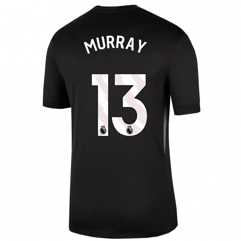 Danxen Mulher Jake Murray #13 Preto Branco Camisola Guarda-Redes 2025/26 Camisa Brasil