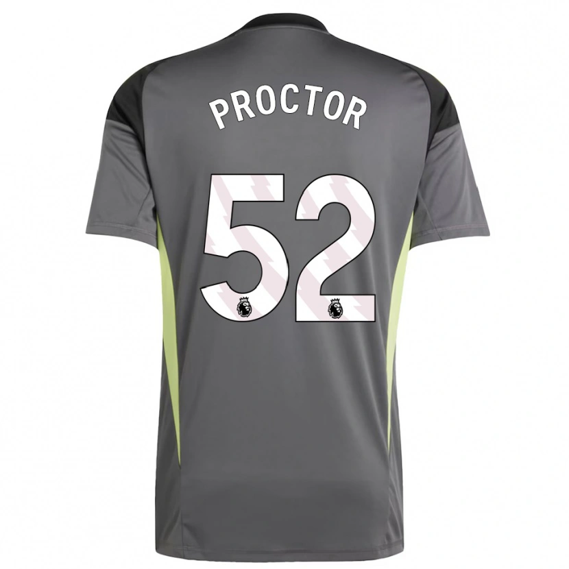 Danxen Mulher Sam Proctor #52 Cinza Escuro Preto Camisola Guarda-Redes 2025/26 Camisa Brasil