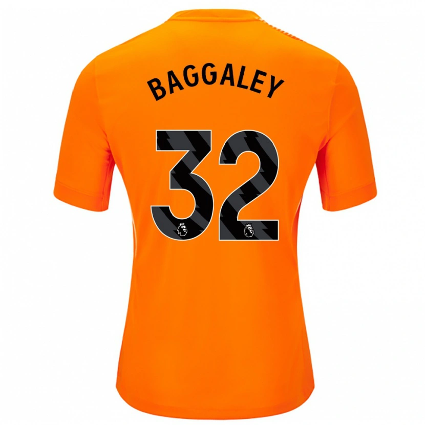 Danxen Mulher Sophie Baggaley #32 Laranja Preto Camisola Guarda-Redes 2025/26 Camisa Brasil