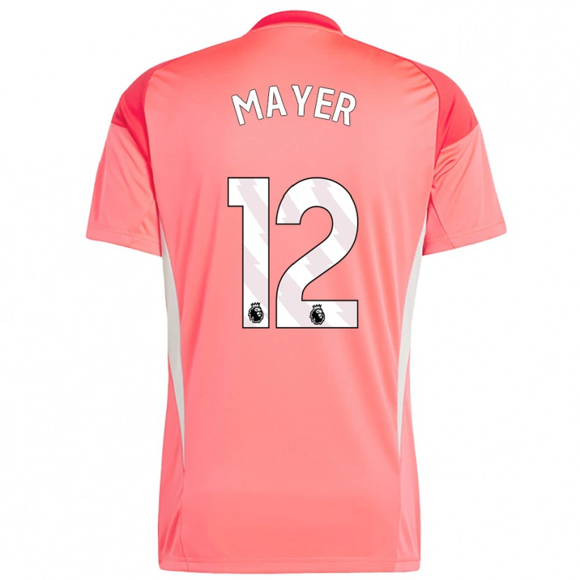 Danxen Mulher Oliver Mayer #12 Vermelho Branco Camisola Guarda-Redes 2025/26 Camisa Brasil
