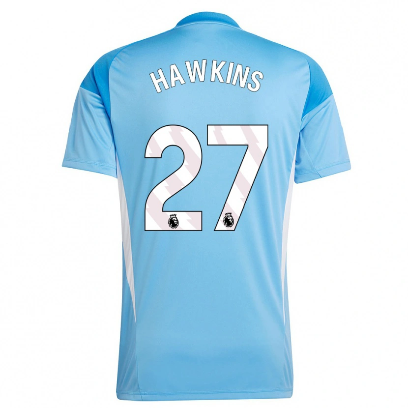 Danxen Mulher Hannah Hawkins #27 Azul Branco Camisola Guarda-Redes 2025/26 Camisa Brasil
