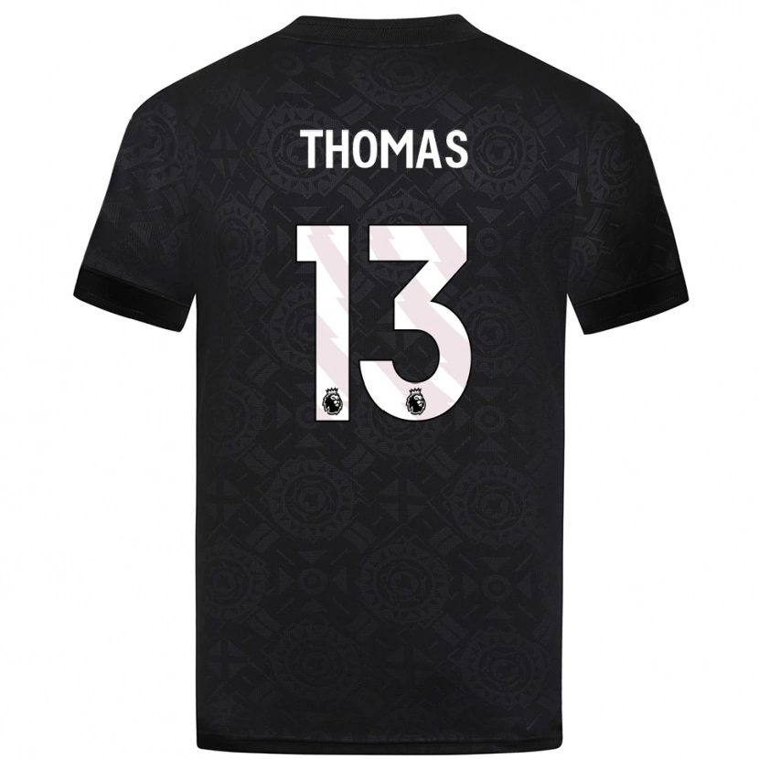 Danxen Mulher Bec Thomas #13 Preto Branco Camisola Guarda-Redes 2025/26 Camisa Brasil