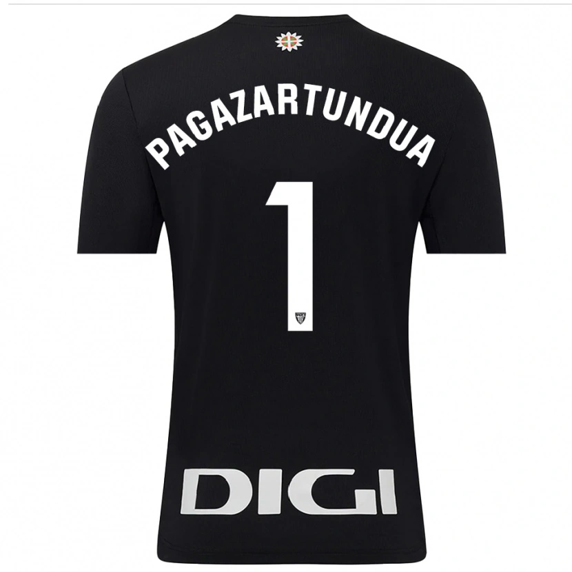 Danxen Mulher Iker Pagazartundua #1 Preto Branco Camisola Guarda-Redes 2025/26 Camisa Brasil