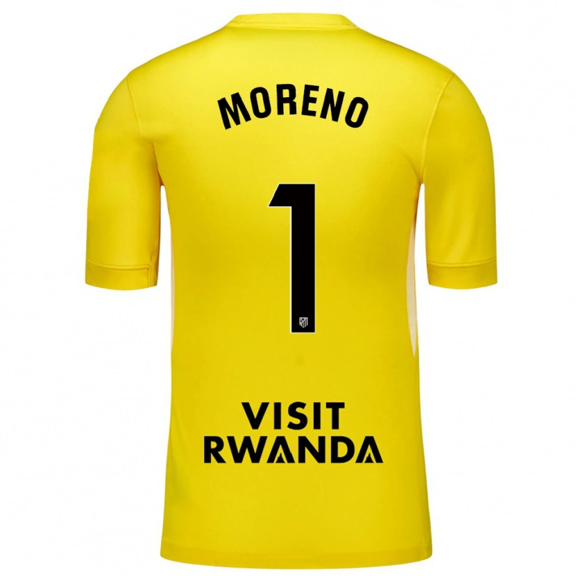 Danxen Mulher Álvaro Moreno #1 Amarelo Preto Camisola Guarda-Redes 2025/26 Camisa Brasil