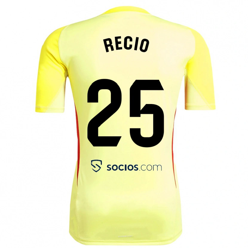 Danxen Mulher Sergio Recio #25 Amarelo Vermelho Preto Camisola Guarda-Redes 2025/26 Camisa Brasil