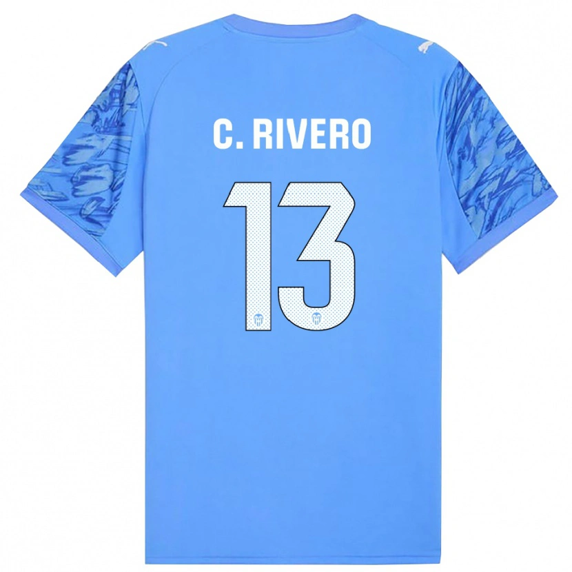 Danxen Mulher Cristian Rivero #13 Azul Branco Camisola Guarda-Redes 2025/26 Camisa Brasil