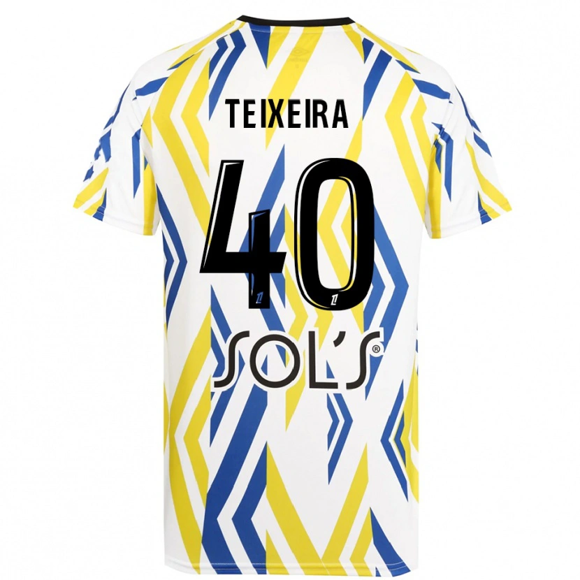 Danxen Mulher Alex Teixeira #40 Branco Vermelho Azul Camisola Guarda-Redes 2025/26 Camisa Brasil