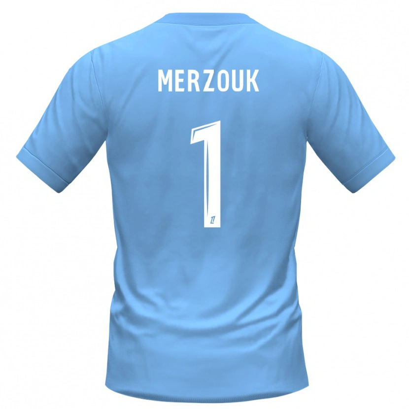 Danxen Mulher Samy Merzouk #1 Azul Preto Camisola Guarda-Redes 2025/26 Camisa Brasil