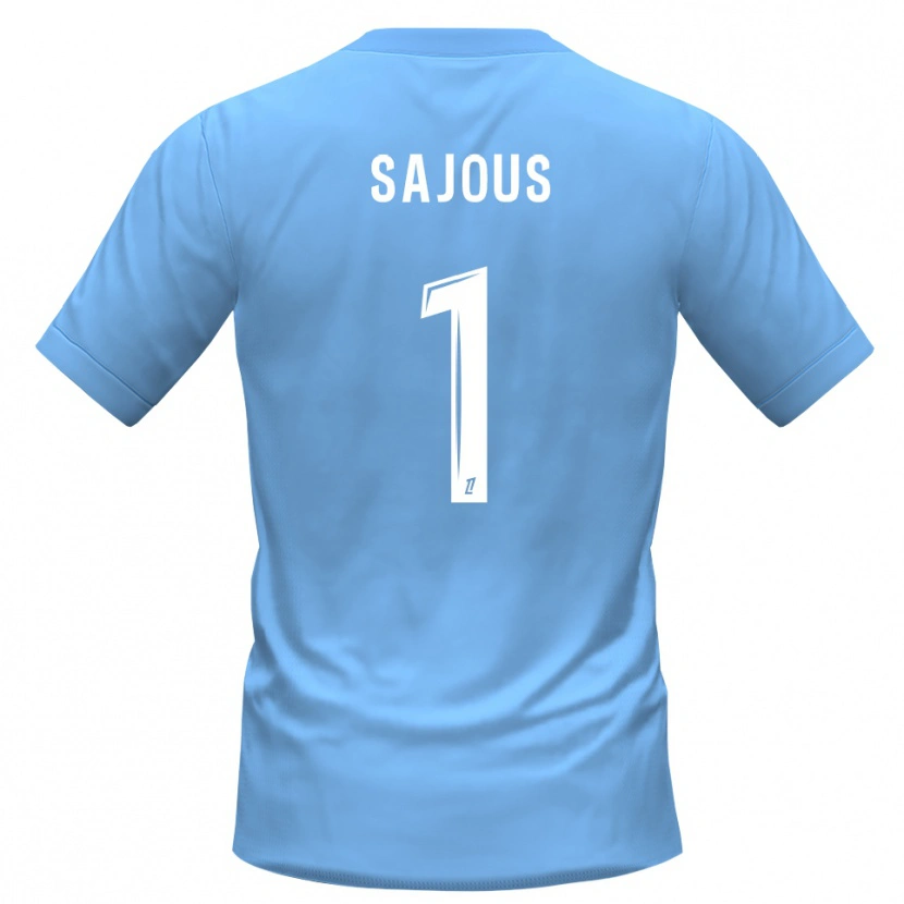 Danxen Mulher Thomas Sajous #1 Azul Preto Camisola Guarda-Redes 2025/26 Camisa Brasil