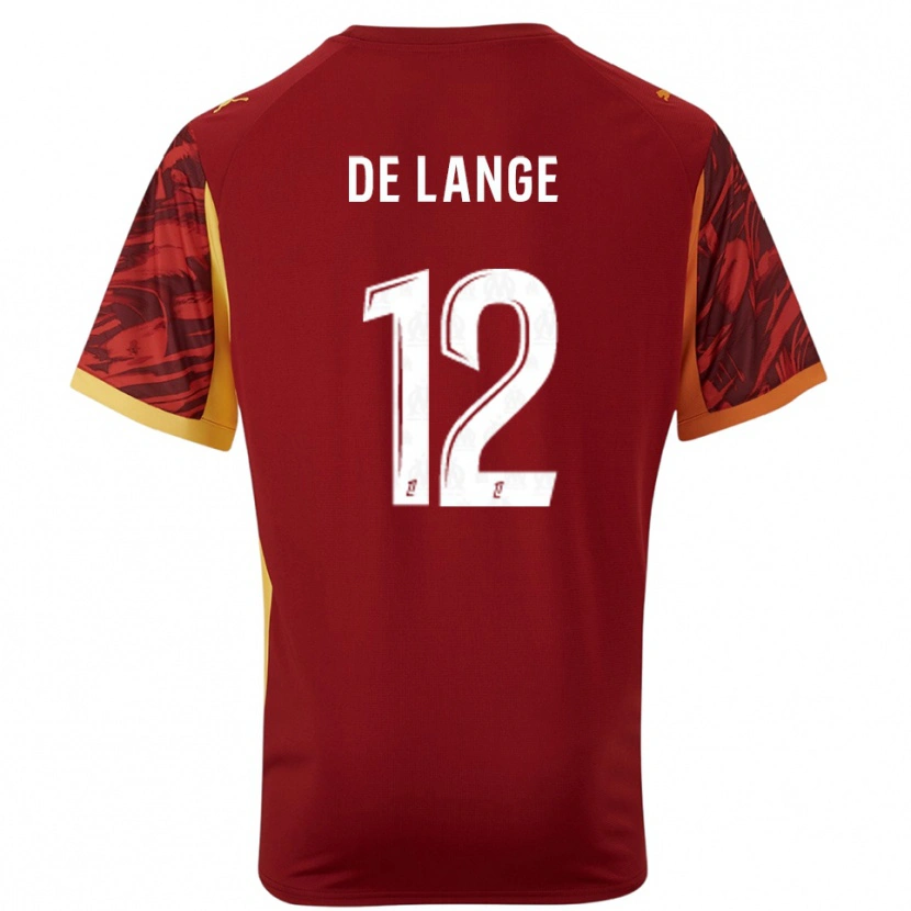 Danxen Mulher Jeffrey de Lange #12 Bordô Marrom Camisola Guarda-Redes 2025/26 Camisa Brasil