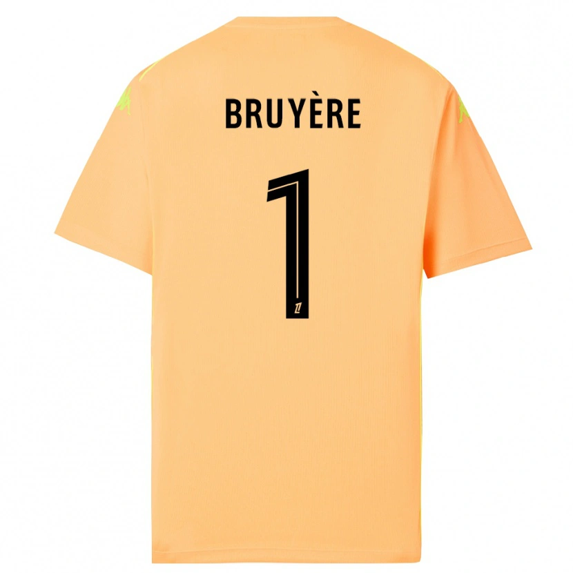 Danxen Mulher Théo Bruyère #1 Laranja Escuro Preto Camisola Guarda-Redes 2025/26 Camisa Brasil
