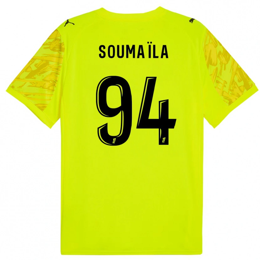 Danxen Mulher Soumaïla Sylla #94 Verde Fluorescente Amarelo Camisola Guarda-Redes 2025/26 Camisa Brasil