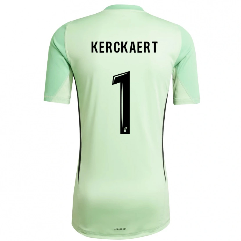 Danxen Mulher Gabriel Kerckaert #1 Verde Claro Preto Camisola Guarda-Redes 2025/26 Camisa Brasil