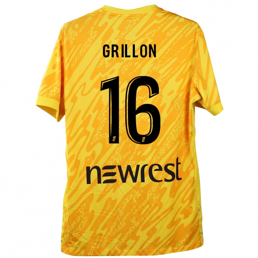Danxen Mulher Gaëlle Grillon #16 Amarelo Preto Camisola Guarda-Redes 2025/26 Camisa Brasil