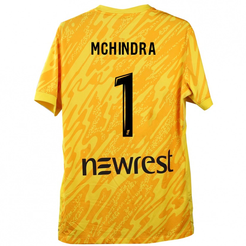 Danxen Mulher Naime Said Mchindra #1 Amarelo Preto Camisola Guarda-Redes 2025/26 Camisa Brasil