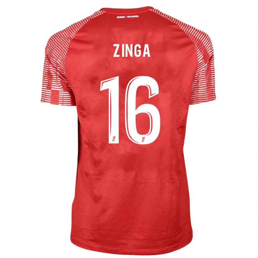 Danxen Mulher Melvin Zinga #16 Vermelho Branco Camisola Guarda-Redes 2025/26 Camisa Brasil