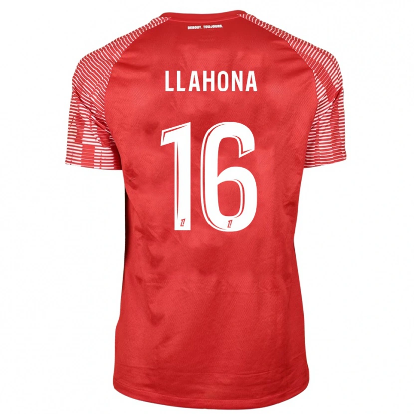 Danxen Mulher Yann Llahona #16 Vermelho Branco Camisola Guarda-Redes 2025/26 Camisa Brasil