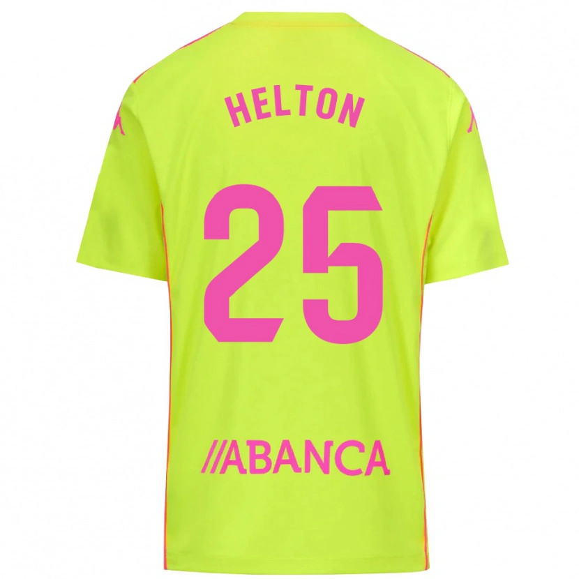 Danxen Mulher Helton Leite #25 Amarelo Verde Camisola Guarda-Redes 2025/26 Camisa Brasil