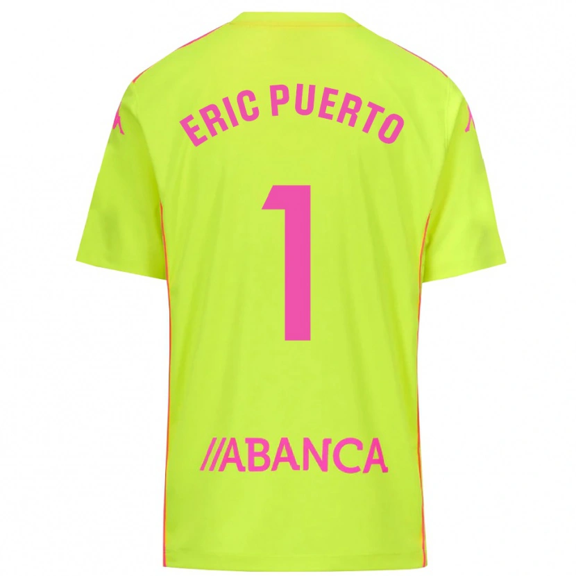 Danxen Mulher Eric Puerto #1 Amarelo Verde Camisola Guarda-Redes 2025/26 Camisa Brasil
