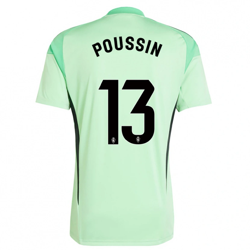 Danxen Mulher Gaëtan Poussin #13 Verde Mola Médio Camisola Guarda-Redes 2025/26 Camisa Brasil