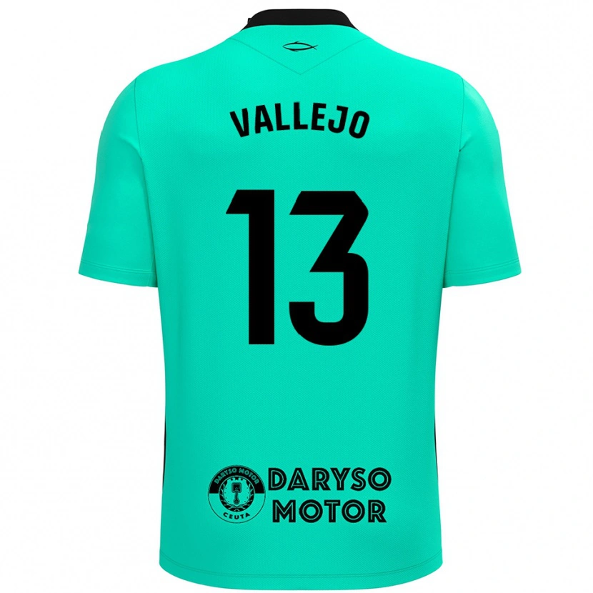 Danxen Mulher Guillermo Vallejo #13 Turquesa Preto Camisola Guarda-Redes 2025/26 Camisa Brasil