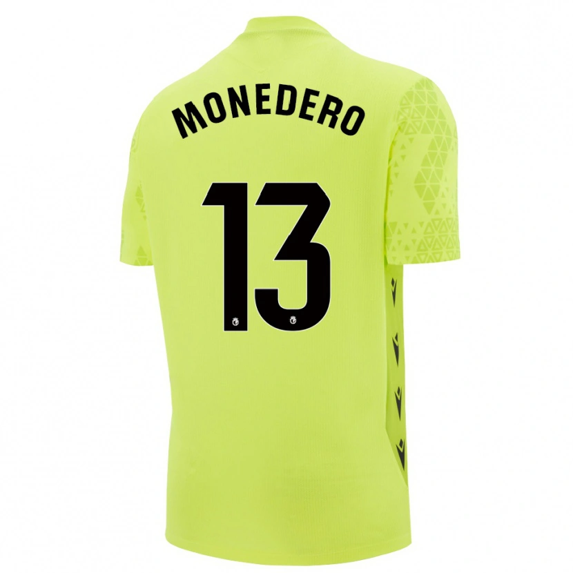 Danxen Mulher Marc Monedero #13 Verde Amarelo Preto Camisola Guarda-Redes 2025/26 Camisa Brasil