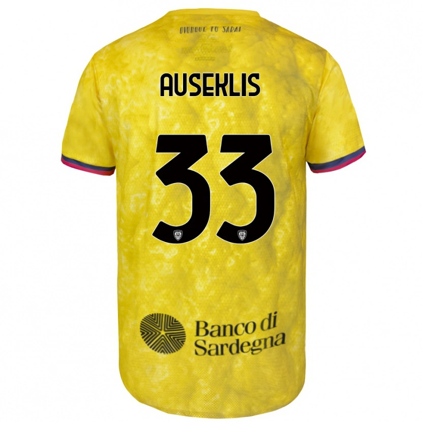 Danxen Mulher Henrijs Auseklis #33 Amarelo Preto Camisola Guarda-Redes 2025/26 Camisa Brasil