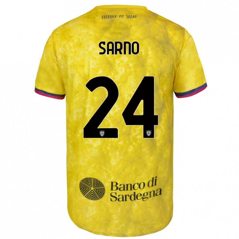 Danxen Mulher Vincenzo Sarno #24 Amarelo Preto Camisola Guarda-Redes 2025/26 Camisa Brasil