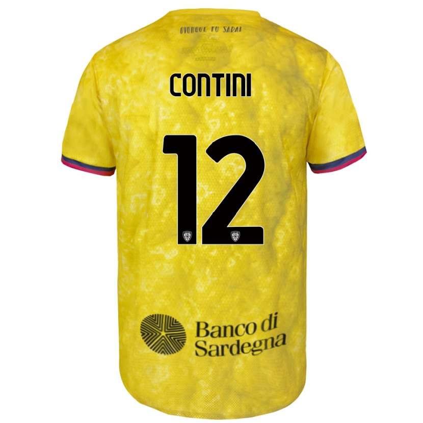 Danxen Mulher Federico Contini #12 Amarelo Preto Camisola Guarda-Redes 2025/26 Camisa Brasil