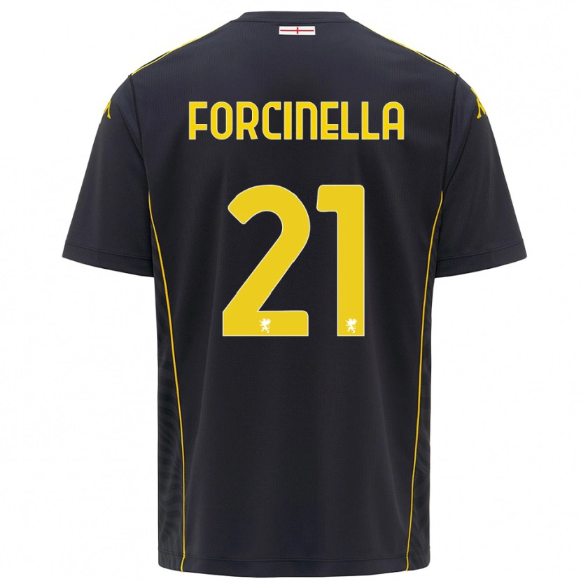 Danxen Mulher Camilla Forcinella #21 Preto Amarelo Camisola Guarda-Redes 2025/26 Camisa Brasil
