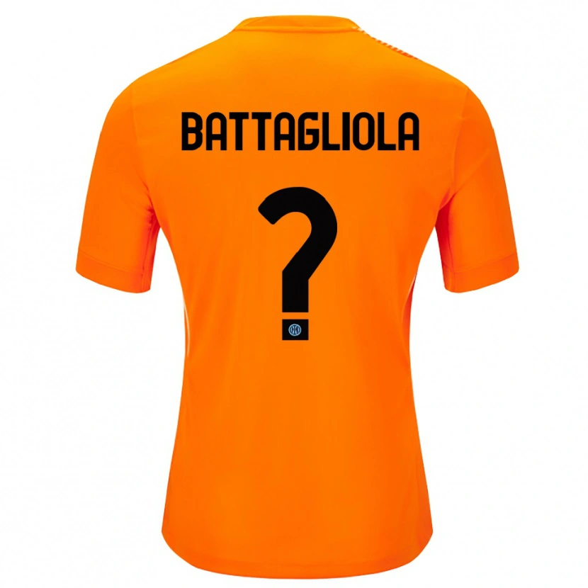 Danxen Mulher Lorenzo Battagliola #0 Laranja Claro Preto Camisola Guarda-Redes 2025/26 Camisa Brasil