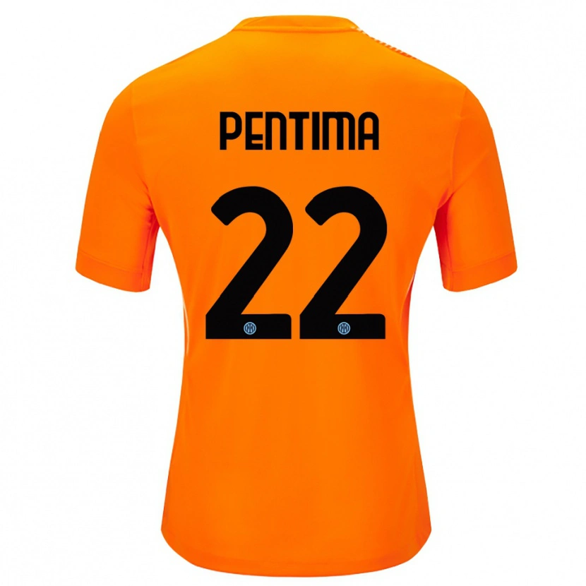 Danxen Mulher Alessandro Pentima #22 Laranja Claro Preto Camisola Guarda-Redes 2025/26 Camisa Brasil