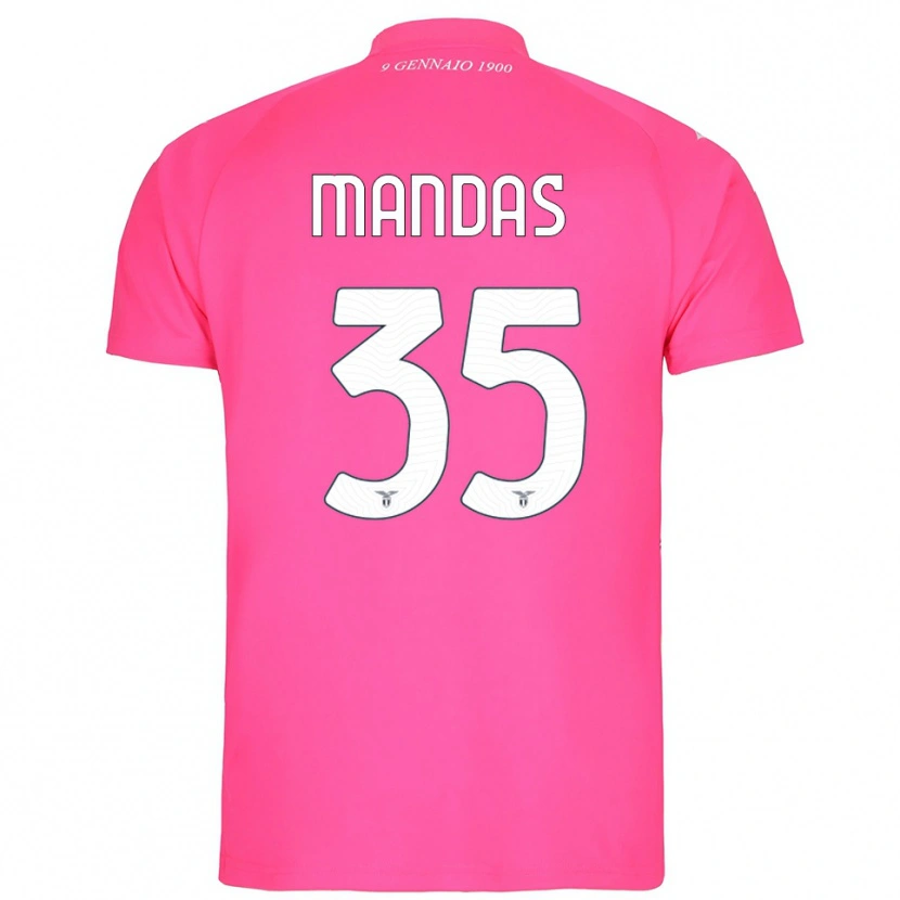 Danxen Mulher Christos Mandas #35 Rosa Intenso Camisola Guarda-Redes 2025/26 Camisa Brasil