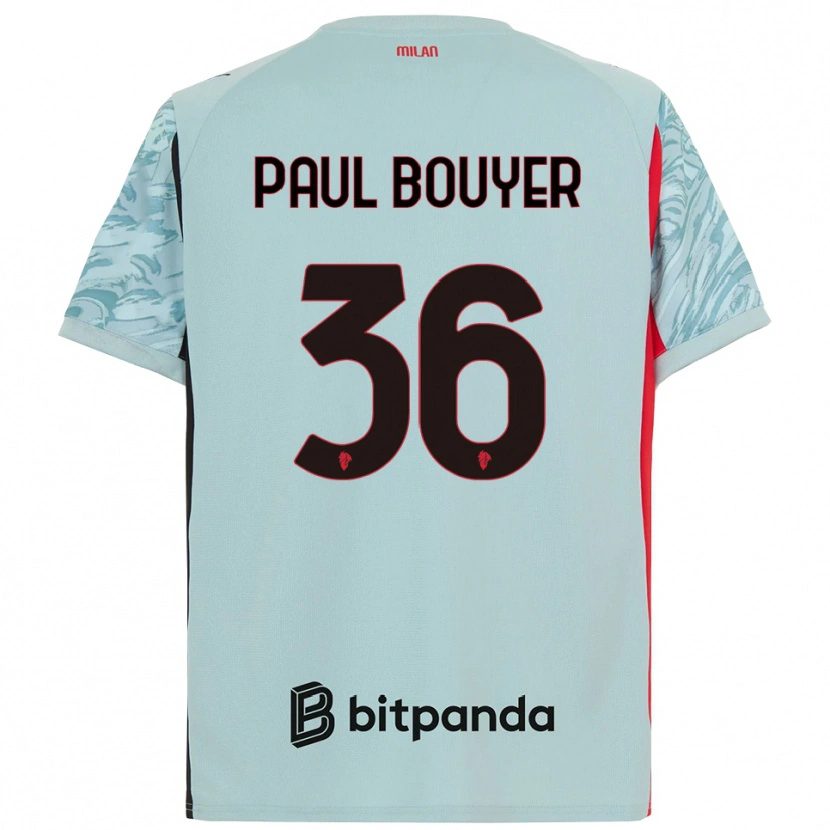 Danxen Mulher Léo Paul Bouyer #36 Azul Claro Vermelho Camisola Guarda-Redes 2025/26 Camisa Brasil
