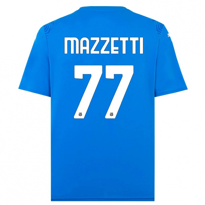 Danxen Mulher Riccardo Mazzetti #77 Azul Branco Camisola Guarda-Redes 2025/26 Camisa Brasil