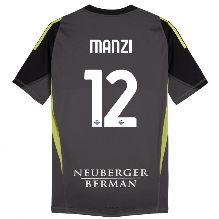 Danxen Mulher Federico Manzi #12 Preto Verde Claro Camisola Guarda-Redes 2025/26 Camisa Brasil