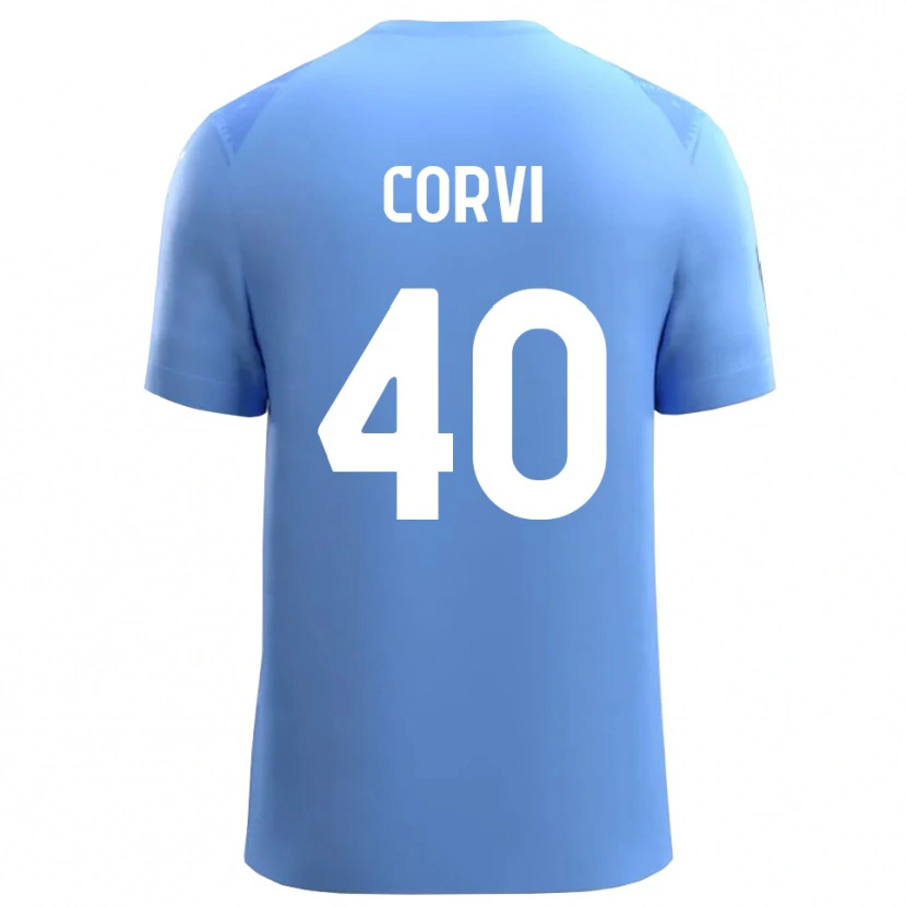 Danxen Mulher Edoardo Corvi #40 Azul Céu Branco Camisola Guarda-Redes 2025/26 Camisa Brasil