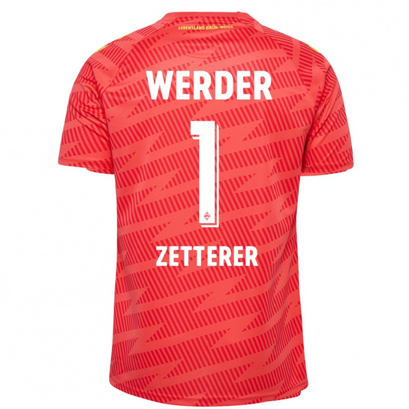 Danxen Mulher Michael Zetterer #1 Amarelo Vermelho Camisola Guarda-Redes 2025/26 Camisa Brasil