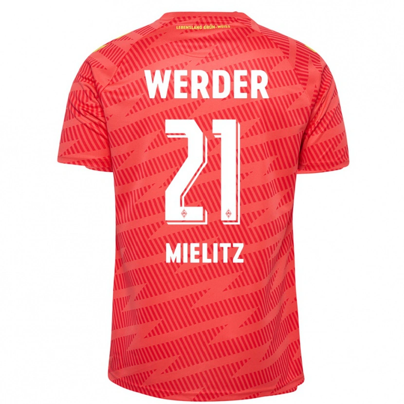 Danxen Mulher Sebastian Mielitz #21 Amarelo Vermelho Camisola Guarda-Redes 2025/26 Camisa Brasil