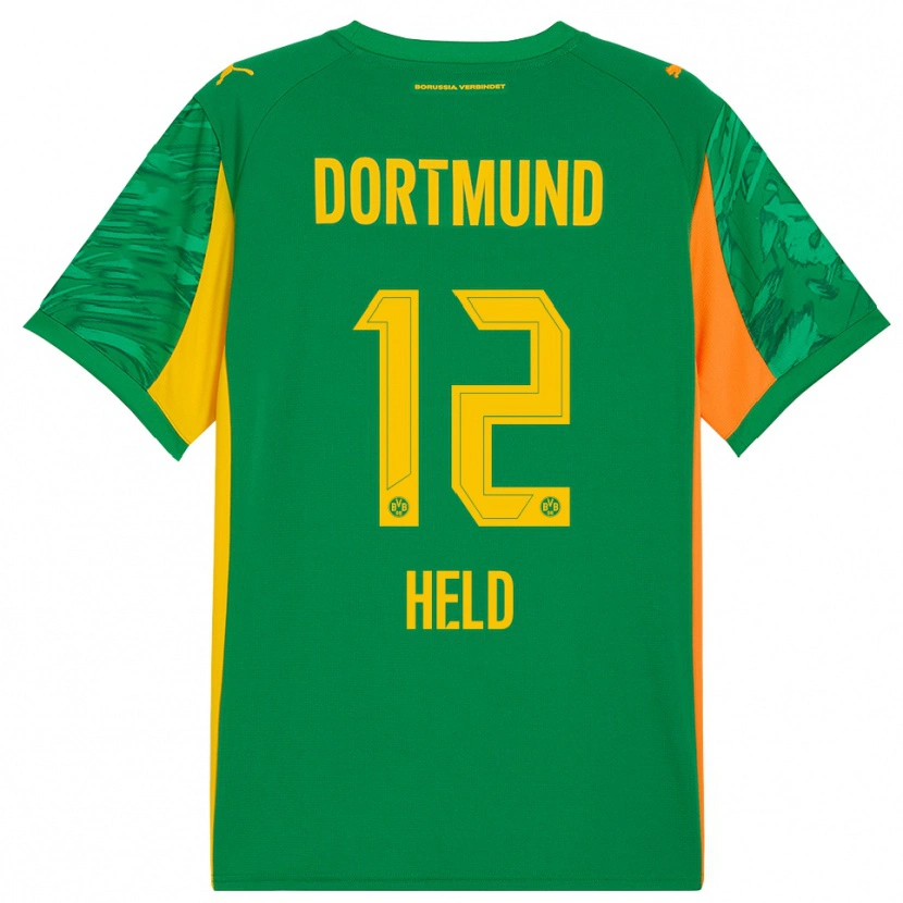 Danxen Mulher Aaron Held #12 Verde Laranja Camisola Guarda-Redes 2025/26 Camisa Brasil