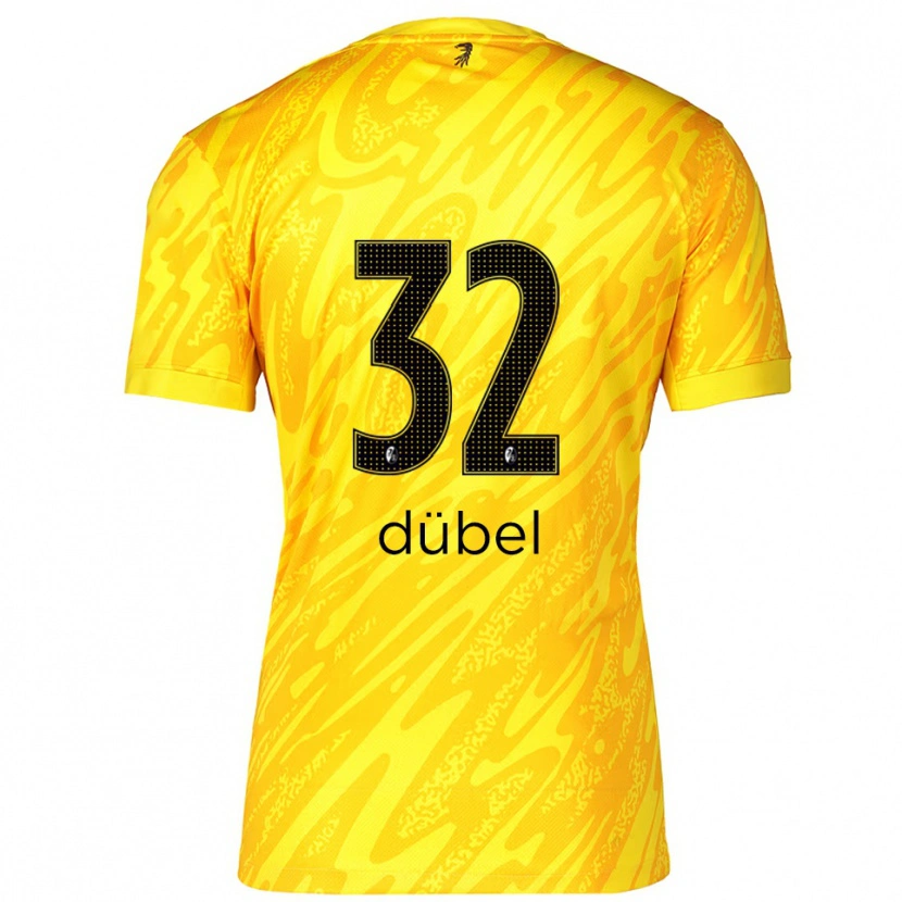 Danxen Mulher Sarah-Lisa Dübel #32 Preto Amarelo Camisola Guarda-Redes 2025/26 Camisa Brasil