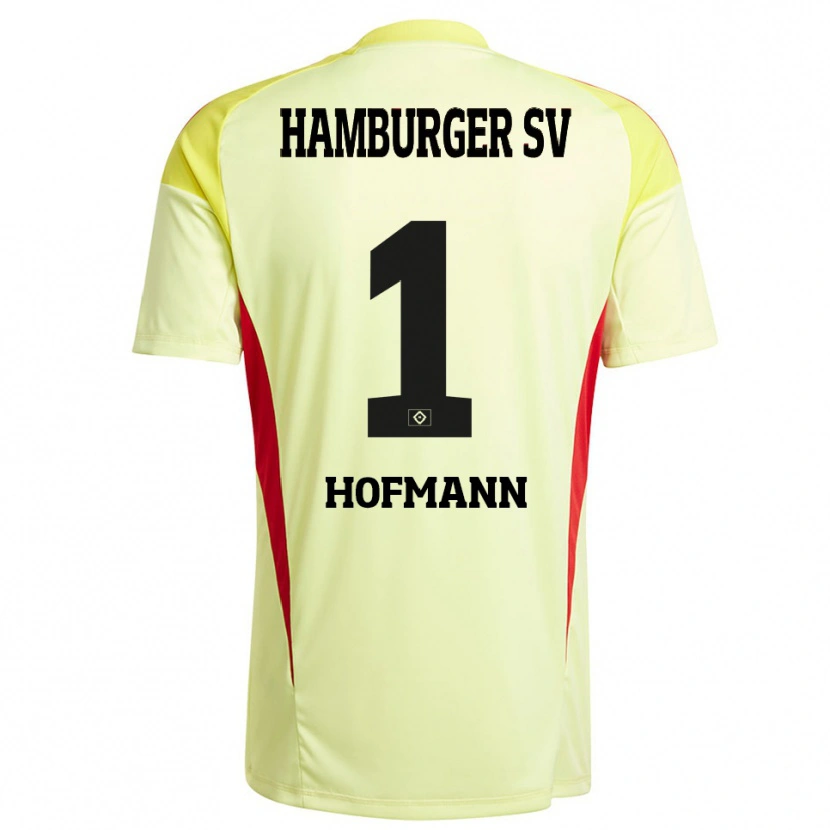 Danxen Mulher Tobias Hofmann #1 Vermelho Amarelo Preto Camisola Guarda-Redes 2025/26 Camisa Brasil