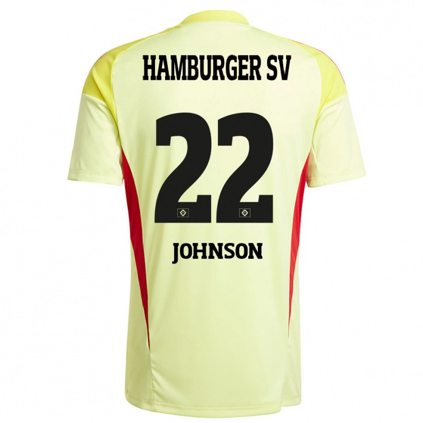 Danxen Mulher Emmanuel Johnson #22 Vermelho Amarelo Preto Camisola Guarda-Redes 2025/26 Camisa Brasil