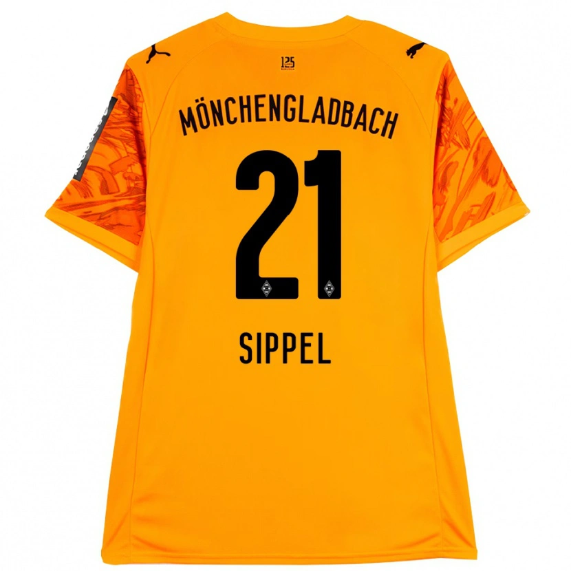 Danxen Mulher Tobias Sippel #21 Preto Amarelo Laranja Camisola Guarda-Redes 2025/26 Camisa Brasil